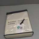 100% Blackout Shield Linen Blackout Curtains for Bedroom 84 Inches Long, Back Tab/Rod Pocket Living Room Drapes, Thermal Insulated Blackout Curtains 2 Panels Set, 50" W x 84" L, Cream