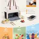LOVEVOOK Work Tote for Women，17.3-Inch Teacher Bag with Lunch Compartment