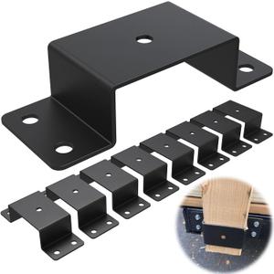 8 Pcs Trailer Stake Pocket Bracket for 2'' x 4'' Lumber Heavy Duty Utility Trailer Stake Pocket for Trailer, Truck, Box Trailer, Flatbed Trailer