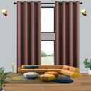 Qiseca Extra Long Curtains High Ceiling Drapes 16Ft for Living Room, Tall Windows Custom Made 2 Story Blackout Curtains for High Living Room Bedroom Loft Theater W52xL192 Inches Long 1 Panel, Brown