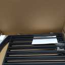 Folding No-Assembly Freestanding Dog Gate with Door,32" Heights Foldable Pet Fence,96" Extra Wide Accordion Puppy Folding Playpen for Doorways,House,Stairs (4 Panels,Black)