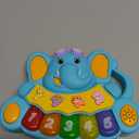 Baby Piano Toys 6 to 12 Months Early Learning Baby Girl Toys 6 to 12 Months Elephant Piano Keyboard Toys Infant Toys for 6-12-18 Month Light Up Music Baby Toys Infant Gifts for 1 Year Old Boys Girls