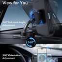 ESR for MagSafe Car Mount Charger,15W Magnetic Wireless Car Charger, for MagSafe Car Charging, Air Vent Dashboard Phone Holder Mount for iPhone Air 17 Pro Max 16 15 14 13 12, Galaxy S25, Fast Charging