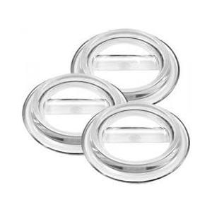 Lucite Piano Caster Cups, Clear, Set of 3 for Grand Pianos - Virtually Indestructible
