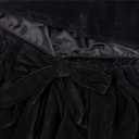 ALIZIWAY Hooded Cape Reversible Velvet Cloak Lined with Satin Renaissance Medieval Halloween Christmas Cosplay Costume (Black, M)