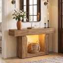 Homieasy Console Table, 47" Entryway Table with Charging Station, 47.2"