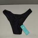 Bellecarrie Women's Cheeky Brazilian Bikini Bottoms Low Rise High Cut Swim Bottom (L)