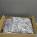 jinchan Lima 8x10 Machine Washable Area Rugs for Living Room - Vintage Floral Stain Resistant Low Pile Ultra-Thin Non Slip Accent Rug for Bedroom Kitchen Dining Room Home Office (8x10ft,Blue)