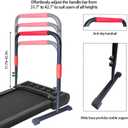 Handle Bar for Walking Pad Compatible with Walking Pad 23" Wide, Adjustable Handrail Height (31.5-43in), Heavy-Duty Steel Frame w/Non-Slip Base