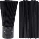 Tomnk 500pcs Straws Disposable, 10.3 Inches Plastic Straws, Plastic Drinking Straws for Tumblers and Ice Coffee