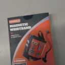 Magnetic Wristband for Tools With Coiled Lanyard, Lightweight Nylon Support Wrist With Strong Magnets, Christmas Stocking Stuffers for Men Adults, Gifts for Men, Him, Boyfriend, Orange