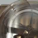 Rotating Makeup Organizer Countertop, DIY Adjustable Trays Spinning Skincare Organizers, Cosmetic Display Shelf with Perfume & Brush Holder, Multi-Function Desk Storage Carousel for Vanity Bathroom (Clear Coffee)