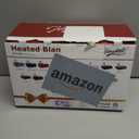 Homemate Heated Blanket Electric Throw - 50"x60" Heating Blanket Throw 1/2/4/6/8 Hours Auto-Off 10 Heat Level Over-Heat Protection Flannel Sherpa ETL Certification