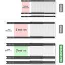 Seinloes 4 Pack Pull Out Cabinet Organizer 21" Deep,Full Extension 3 Slide Rails Slide Out Drawers With Raising Pad for Framed Cabinets,Expandable Width (15.4"-26.2"),No Drill Roll Out Shelves,White