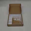 Doll Clothes Closet/Wardrobe Large Plus 10 Hangers, Doll Accessories Display Box, Clothes Storage for Figures, Portable Storage for Fashion Doll Clothes, Gift (White)