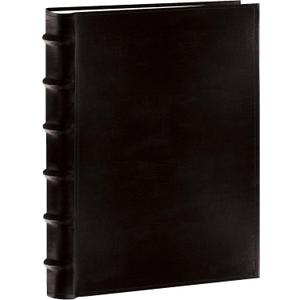 Pioneer Sewn Bonded Leather BookBound Bi-Directional Photo Album, Holds 300 4x6" Photos, 3 Per Page. Color: Black