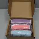 Hand Weights for Women Men, Soft Dumbbells Set of 6(1lb 2lb 3lb Each Pack) for Dumbbell Walking Weight Sets with Hand Strap, Pink Weights for Workout Running, Pilates, Yoga, Jogging and Physical Therapy, Gifts for Women (Blue Pink Purple)