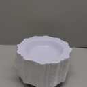 COLOSUS 60 Pack White Plastic Bowls, 12 oz Disposable Soup Bowls, Premium Plastic Dinner Bowls,Heavy-duty Dessert Salad Bowl for Party, Wedding, Dinner, Christmas, Thanksgiving, and Catering