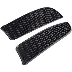 Front Bumper Car Fog Light Cover, ABS Front Bumper Fog Light Grill Cover Left Right for M3 Replacement for 3 Series E90 E91 E92 E93 (2pcs, Black)