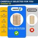 2 x Vanhench 400Feet Natural Jute Twine String, Bulk Hemp Jute Rope Cord Twine for Crafts Gardening, Gift Wrapping, Arts & Crafts, Wedding Dcor, Packing Material Burlap Ribbon, Christmas (2 mm x 122 m, Brown)