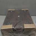 Mid Century Modern Nightstand with Charging Station, Modern Bedside Table with Fluted Drawer and Storage Shelf, End Side Tables Living Room for Bedroom, Office (Rustic Brown)