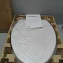 Raised Bidet Toilet Seat Elongated 18.5" Soft Close, Dual Self-Cleaning Nozzles, Quick Release & Connect, Sturdy PP, Won't Loosen, Ideal for Seniors, Elderly & Limited Mobility, White