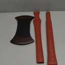 Nicky Bigs Novelties Double-Bladed Bloody Axe Prop 30" Killer Clown Evil Psycho Costume Weapon Fake Plastic Horror Lumberjack Cosplay Accessory for Men and Women