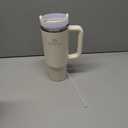 STANLEY Quencher H2.0 Tumbler with Handle and Straw 30 oz | Flowstate 3-Position Lid | Cup Holder Compatible for Travel | Insulated Stainless Steel Cup | BPA-Free | Cream 2.0