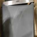 Rubbermaid Premier Series IV Step-On Trash Can for Home and Kitchen, 12.4 Gallon, Stainless Steel Lid Charcoal, for Home/Kitchen/Garage/Apartment/Office