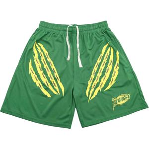 DIOTSR Mens Graphic Shorts Casual Flat Front Shorts Cool Streetwear Designer Shorts Drawstring Summer (Green, XL)