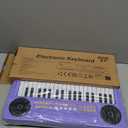 Upgraded 37 Keys Kids Piano Keyboard  Portable Toddler Music Toy Keyboard with Microphone Musical Instrument Birthday Gift for 3 4 5 6 Boys Girls, Purple