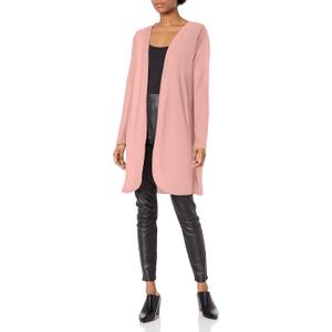Star Vixen Women's Long Sleeve Open Front Cardigan (Large, Mauve) Star Vixen Women's Long Sleeve Open Front Cardigan (Large, Mauve)
