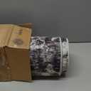 5x7 Area Rugs for Living Room, Washable Modern Abstract Large Area Rug Neutral Soft Non Slip Kids Rug Stain Resistant Indoor Carpet for Bedroom Nursery Dining Room Home Office(Black, 5'x7')