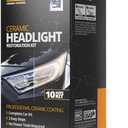 CERAKOTE Ceramic Headlight Restoration Kit Guaranteed To Last As Long As You Own Your Vehicle Brings Headlights Back to Like New Condition - No Power Tools Required - 10 Wipe Kit