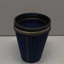 MUGE RACING 6" 152 mm High Flow Inlet Air Filter, Air Intake Cone Filter Replacement Performance Washable Clamp-On Dry, 8'' Tall(Blue)