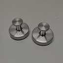 Bntuk Suction Cup Hooks for Shower, Removable Towel Hooks for Bathroom Window Glass Door Wall, Bath Robe Loofah Hook for Hanging - 2 Pack, Silver