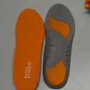 SOF SOLE ATHLETE Performance Men's Insoles - PU Foam & Gel Inserts - Heel-to-Toe Cushioning, Support, & Moisture Control, - Lightweight Comfort & Stability - Ideal for Runners, Walkers, Athletes (11-12.5, Orange)