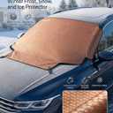 58 x 43 Inch Car Windscreen Cover Winter Frost Snow Protector