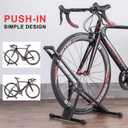 CHEPARK Bike Floor Stand Rack- Indoor Bike Stand for Garage/Home - Bike Storage Bicycle Parking Rack Fit 20-29 Mountain Road Bikes (2 Bike Rack)