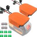 URUN 2 Pack Power Wheel Adapter for Black+Decker 20V MAX Lithium Battery with Fuse&SwitchSecure Battery Adapter with 14 Gauge Wire,Good Power Convertor for DIY Ride On Truck,Robotics,RC Toys