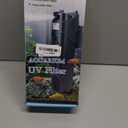 COOSPIDER Aquarium Filter Sun JUP-01 for 40-80 Gallon Tank Clear, U-V Fish Tank Green Clean Machine Submersible Pump w/ 1 Spare Bulb + 2 Replace Filter