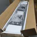 Huuger 141.7 Inch Sofa Table with Power Outlets and USB-C Ports, 5.9 Inch Narrow Entryway Table, Behind Couch Table with Storage, Extra-Long Console Table, Living Room, Grey