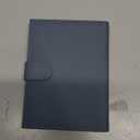 RFID Slim Passport Holder for Man & Women, Compact Leather Passport Wallet with Card Holders SIM Slots, Zippered Coins Pocket and Cash Holder Travel Passport Cover Case, Dark Blue