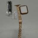 Slim Watch Band Compatible with Apple Watch 41mm 45mm 42mm 44mm 40mm 38mm Metal Stainless Steel Watchband Suitable for iWatch 10/9/8/7/6/5/4/3/2/1/SE Series Women Luxury Strap