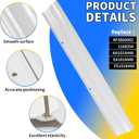 WD08X10059 Dishwasher Seal for Short Bottom Door
for GE GLD5750N10CS EDW5000L00BB PDW7880V00SS, Replace AP3860882 1168254 AH1018448 EA1018448 PS1018448