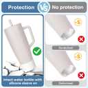 Boot Compatible with Brumate Era, Protective Silicone Sleeve for Brumate Era Accessories 30oz & 40oz, Anti-Slip BPA-Free Boot, Silicone Bottom Protector for Stanley Quencher and ProTour 30&40 oz (white)