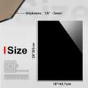 KINLINK 18x24 Plexiglass Sheets 1/8 inch Thick - 3mm Black Cast Acrylic Sheet, Plastic Board Polycarbonate Sheet for DIY Project, Craft, Table Top, Acrylic Sign and Wedding Invitation 1 Pack