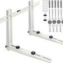 Mini Split Wall Mounting Bracket for Air Conditioner Heat Pump System Unit 9000-36000 BTU, Heavy Duty Foldable Support Bracket for for Ductless Mini Split, HVAC, Compressor