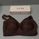 LetsJoli Bras for Women Supportive Wireless Push Up Bra Full Coverage No Underwire Seamless Plus Size for Older Women XL