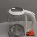 Cosori Electric Kettle, No Plastic Filter & Spout, Tea Kettle & Hot Water Boiler For Coffee & Tea, Water Heater & Teapot, Automatic Shut Off, Borosilicate Glass, White, 1.7L/1500W (1.8 Quarts)